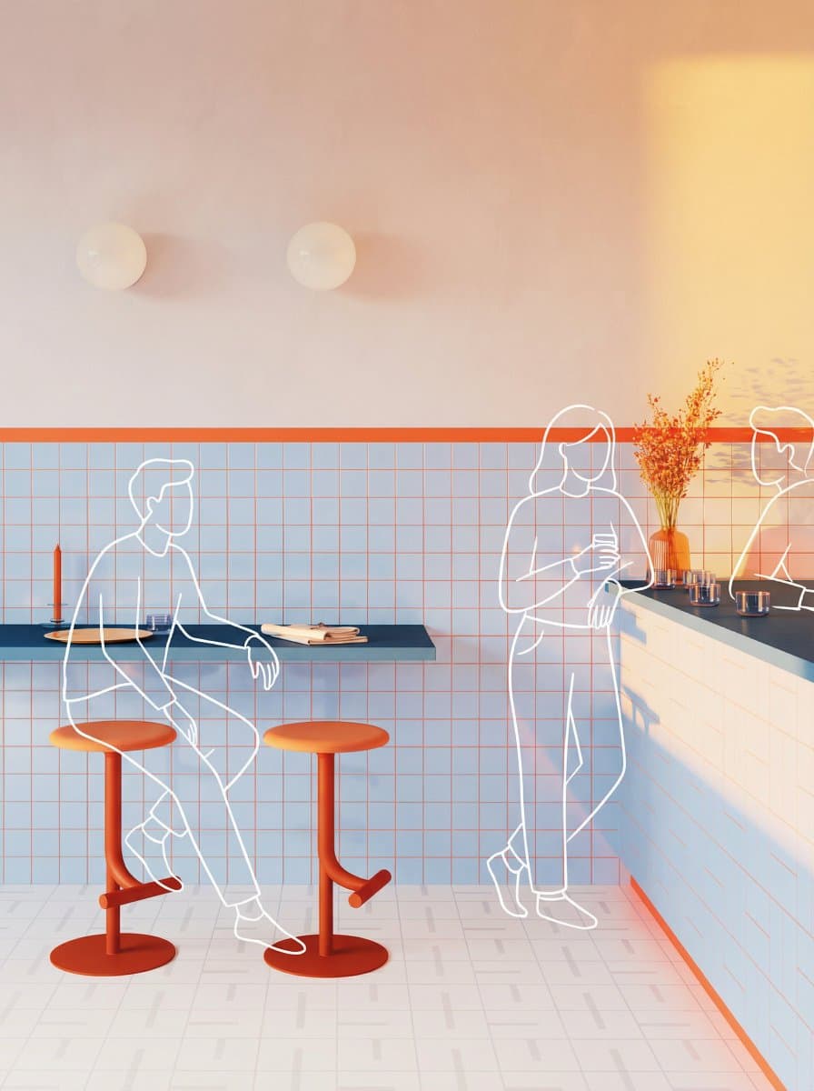 Add Clean, Minimal White Line-drawing Illustrations of People Into...
