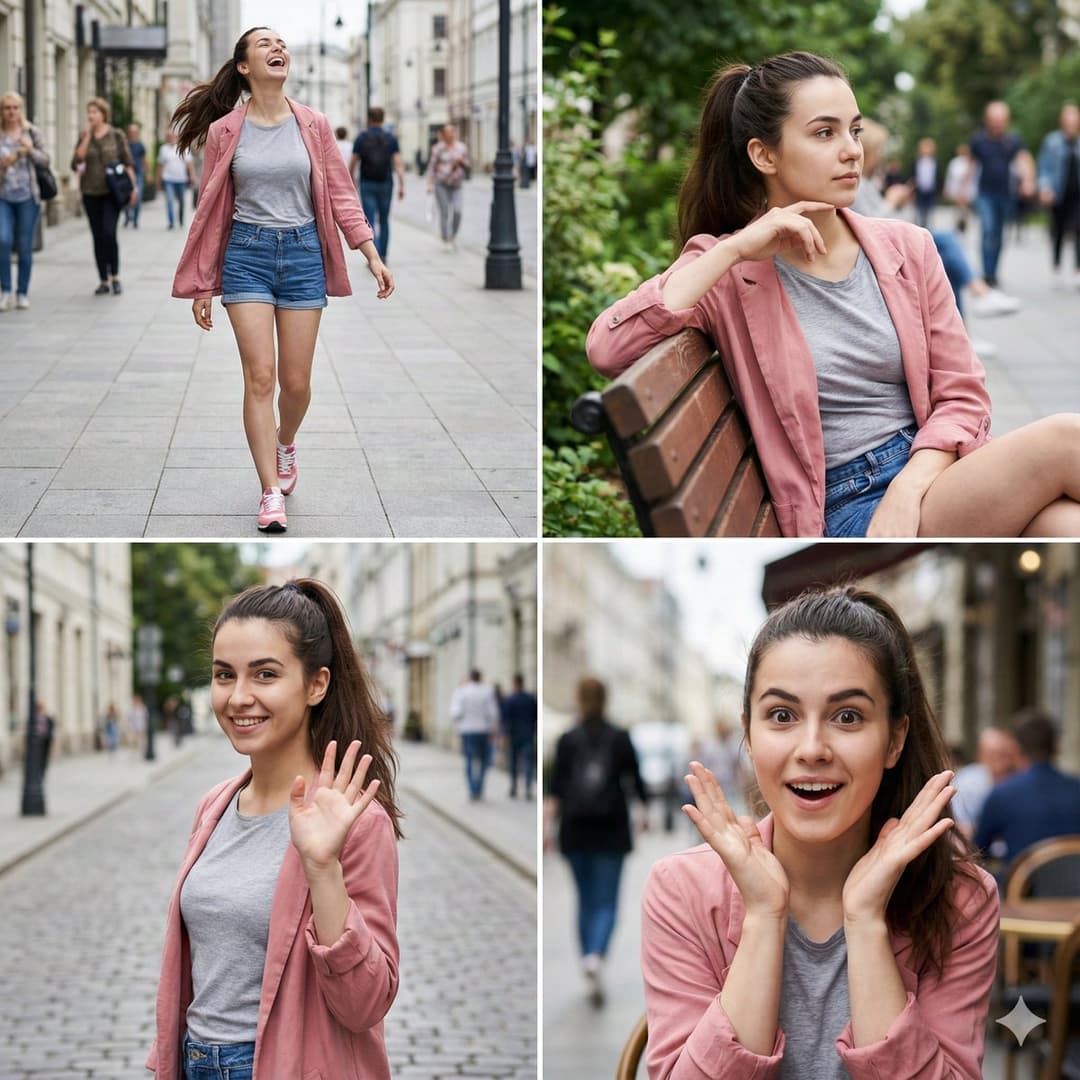 A 4 Grid Layout Showing Four Different Photographs