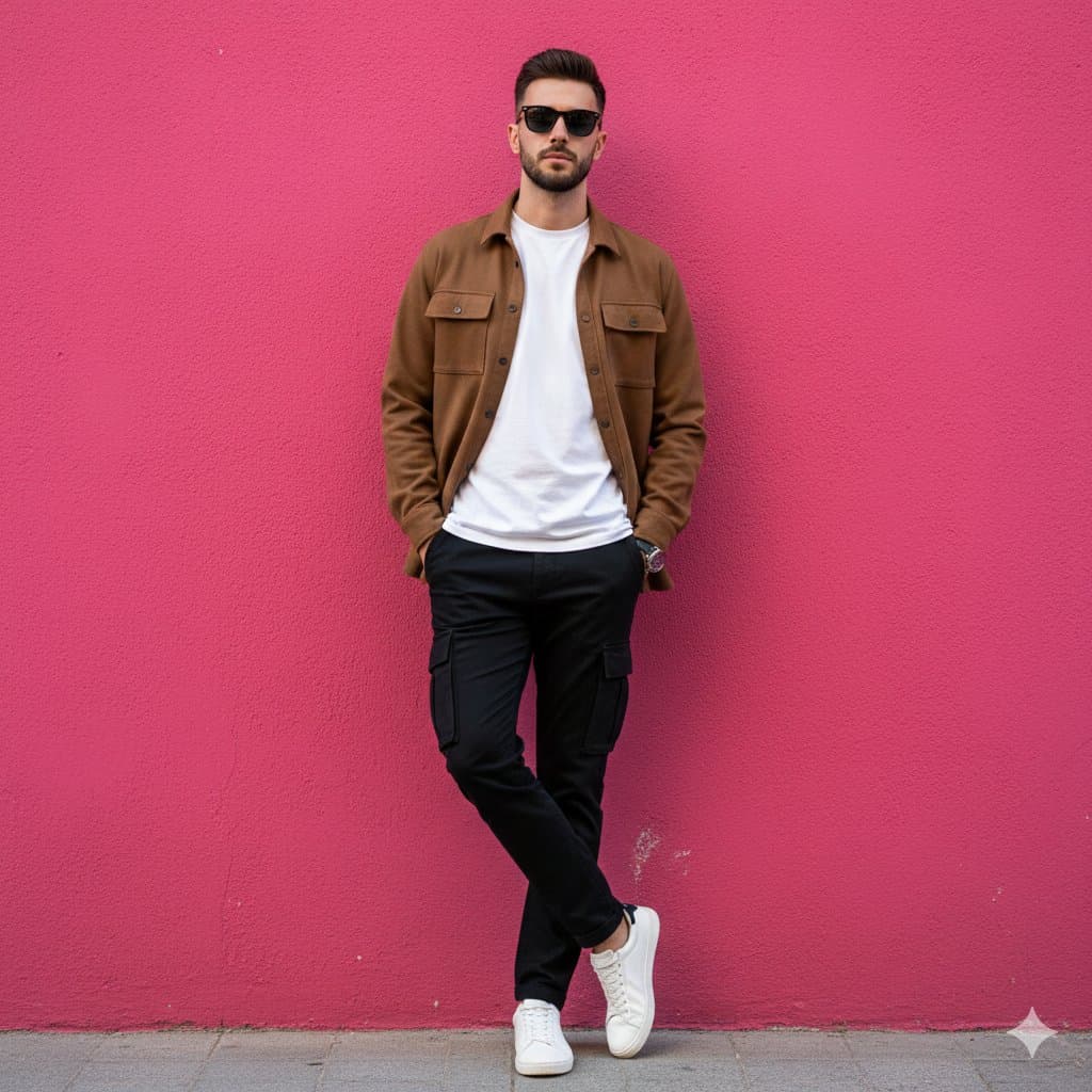Full-body Fashion of a Stylish Young Man