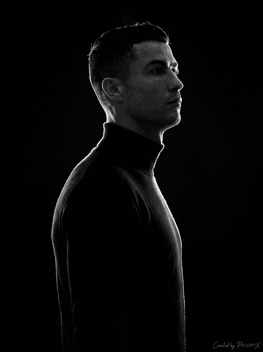 side-profile portrait