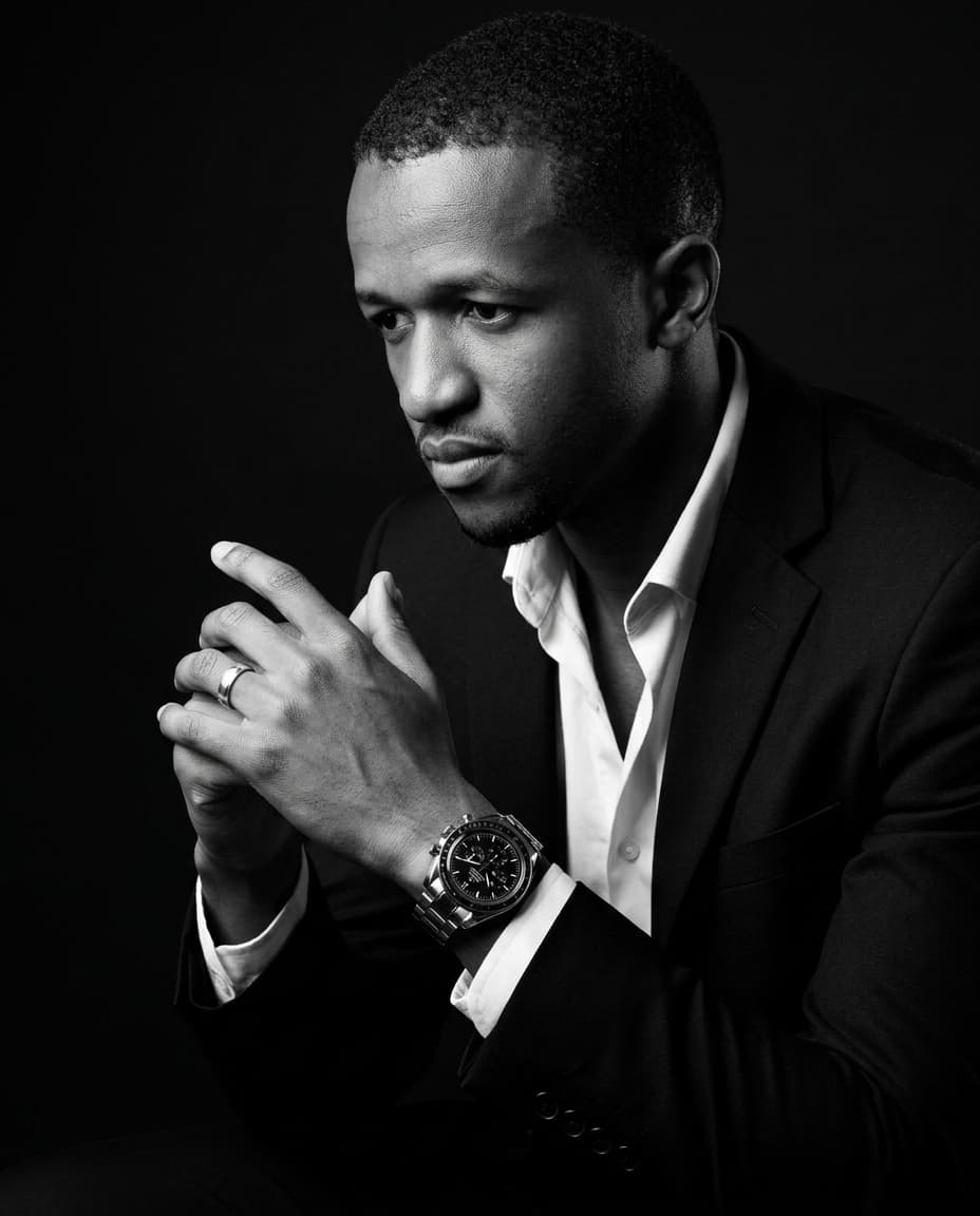 Black and white portrait