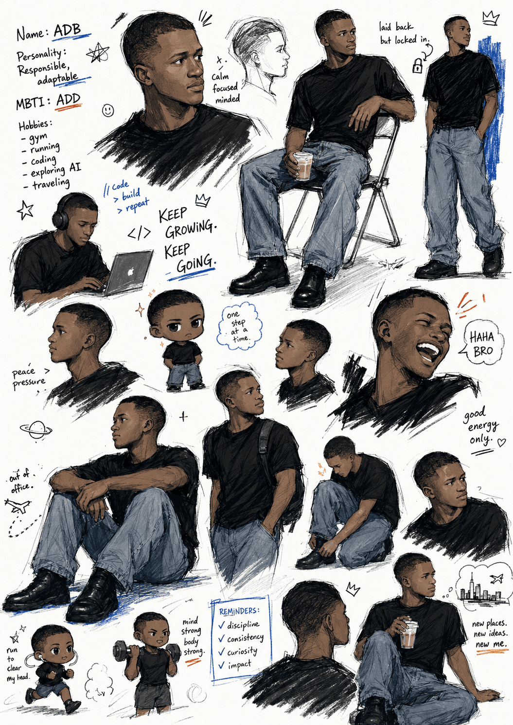 Doodle sketch collection  prompt