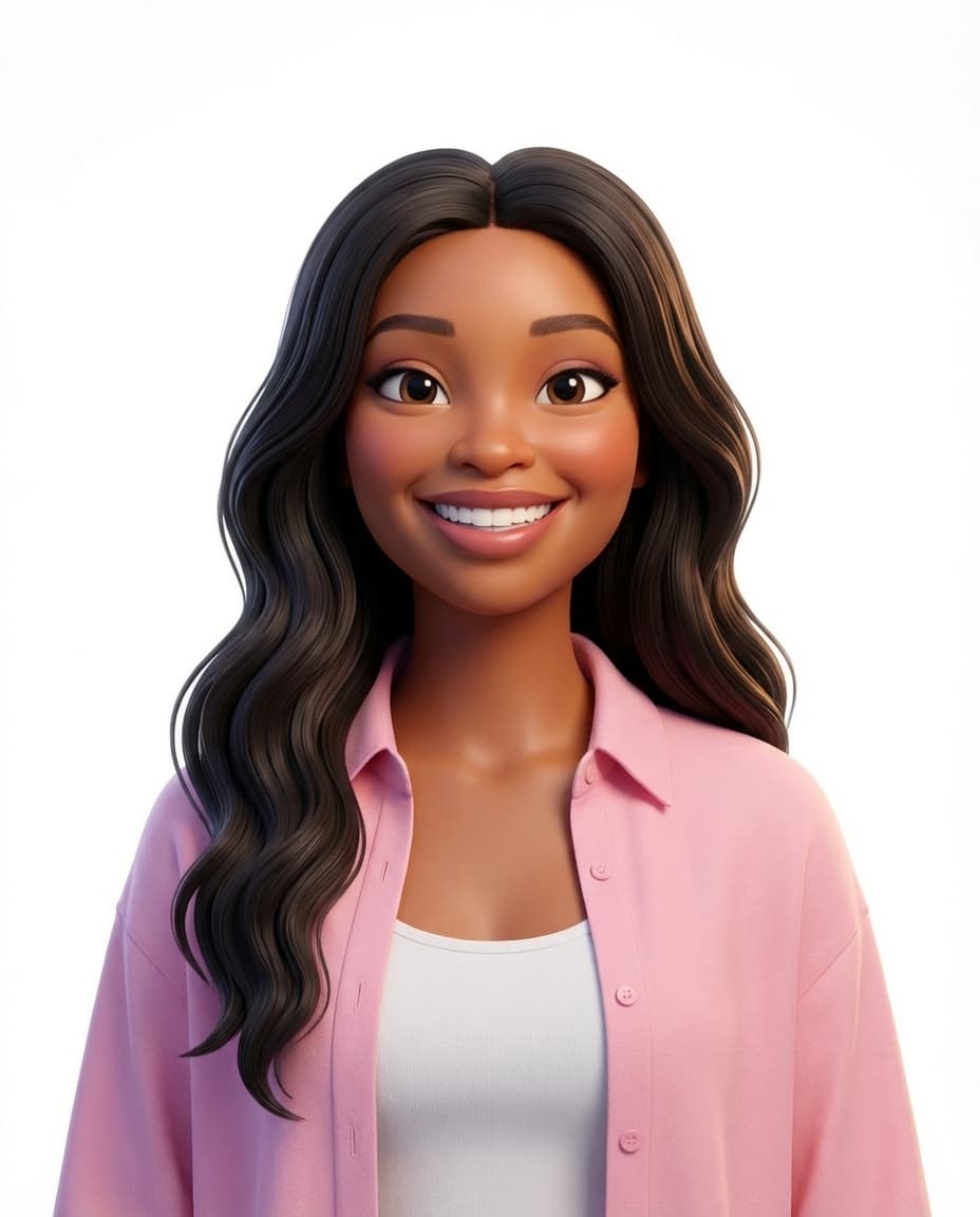 Pixar-style 3D avatar